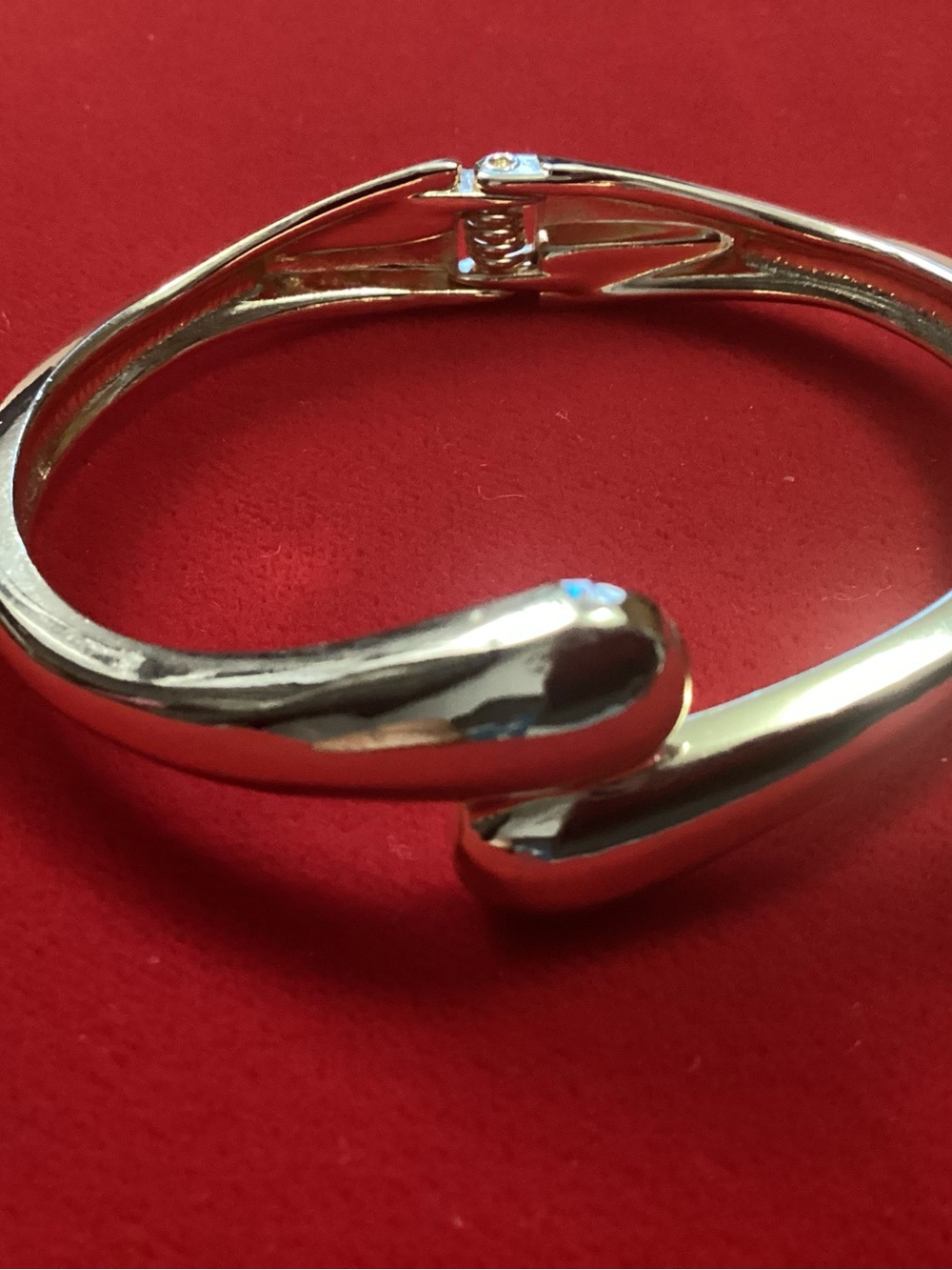 Polished Gold Tone Open Cuff Bracelet - Sleek Modern Style